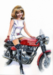 Lulu and a Continental GT350.